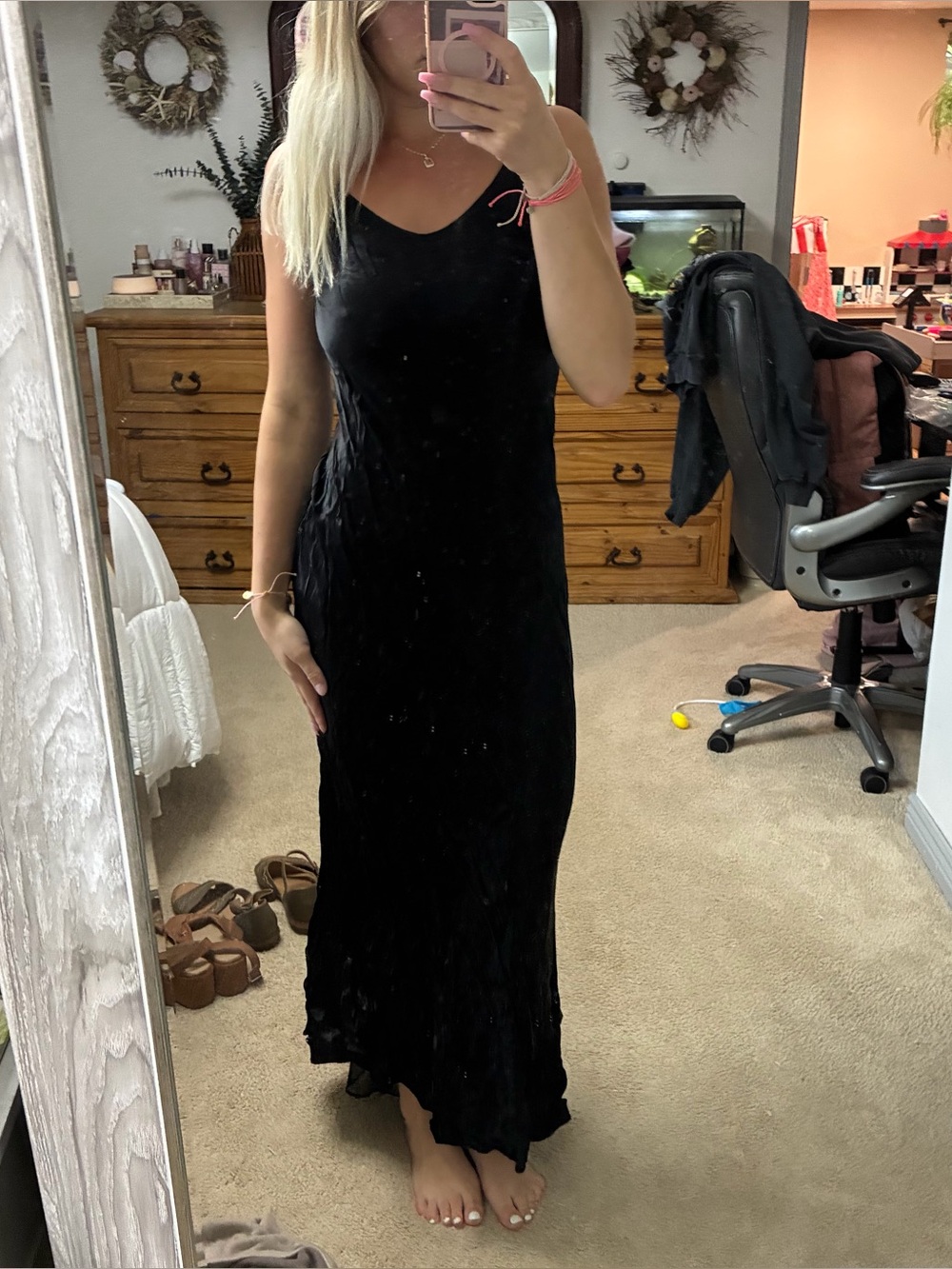 Kiki black fancy sleek dress